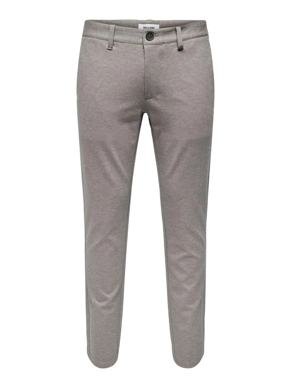 ONLY & SONS Male Chino Trousers ONSMARK Slim Fit Jeans, Tobacco Brown, 28 W/32 L