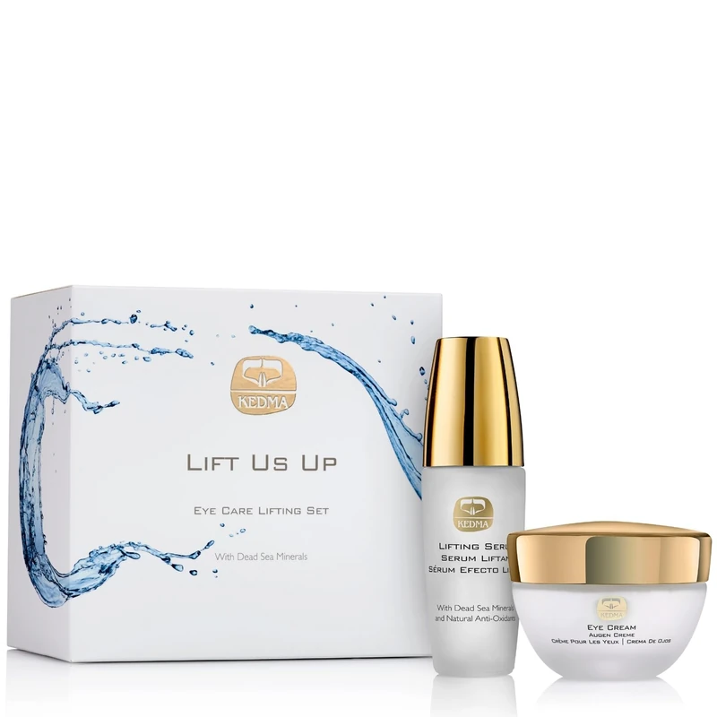 Kedma - Eye Lifting Set with Serum and Cream - Anti-Wrinkle and Anti-Puffiness - For a Youthful and Bright Look - 30ml + 50g