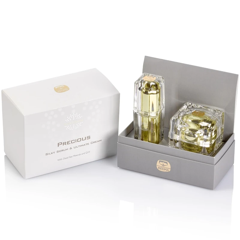 Kedma - Precious Platinum Set with Serum and Cream - Anti-Aging and Firming - Q10 and Multivitamins - 50g + 30g