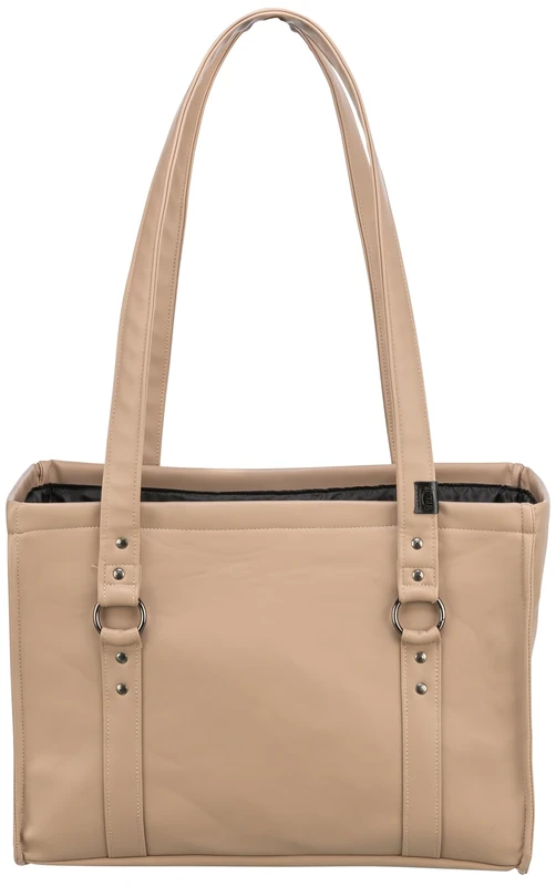 TRIXIE transport bag CityStyle for dogs in brown – stylish and timeless carrier bag for transporting your pet – 28876