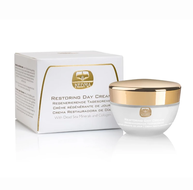 Kedma - Regenerating Day Cream with Collagen and Dead Sea Minerals - Anti-Wrinkle and Firming - For All Skin Types - 50g