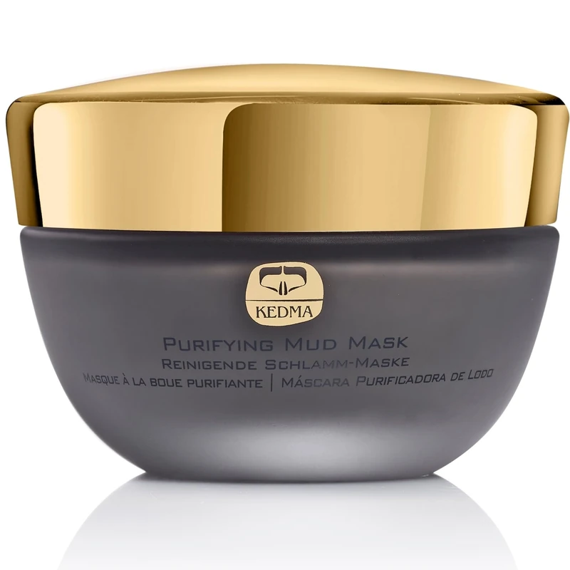 Kedma - Purifying Black Mud Mask - Removes Impurities and Refines Pores - For All Skin Types - Enriched with Lavender and Avocado - 50g