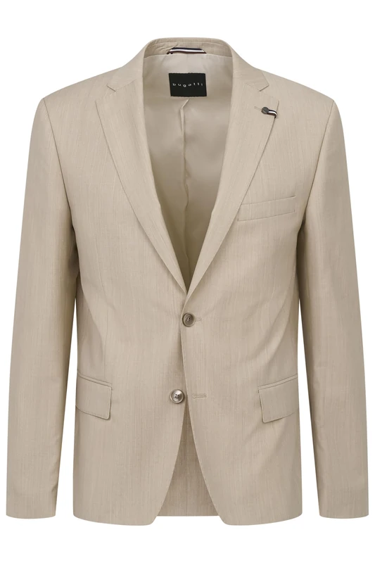 bugatti Men's 794000-99212 Business Casual Blazer, 14-Beige, 46