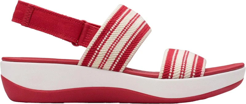 Clarks Women's Arla Stroll Sandal, Cherry, 8 UK