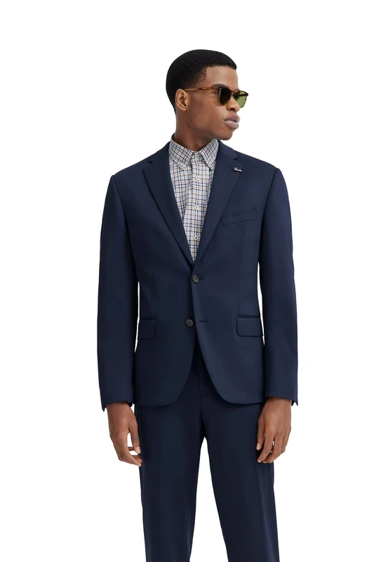 bugatti Men's 794033-99200 Business Casual Blazer, 370-navy, 48