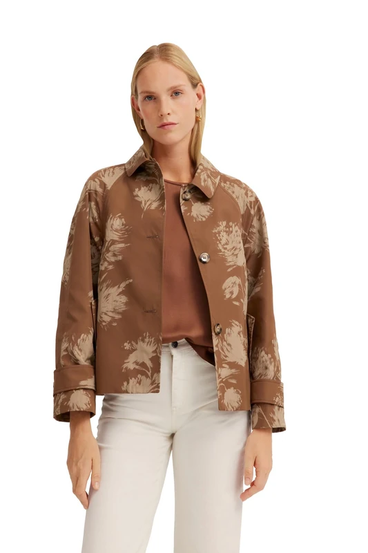bugatti Women's 761400-79020 Jacket, 60-Taupe, 14