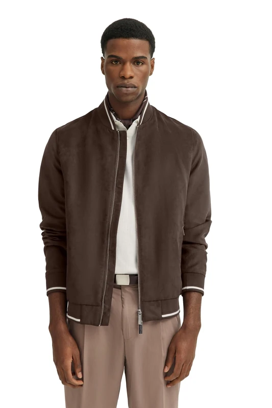 bugatti Men's 777300-71018 Jacket, 90-Brown, 58 Große Größen