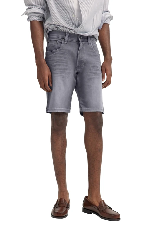 bugatti Men's Denim Shorts Elegant Shorts for Summer, 235-grey, 48 Plus