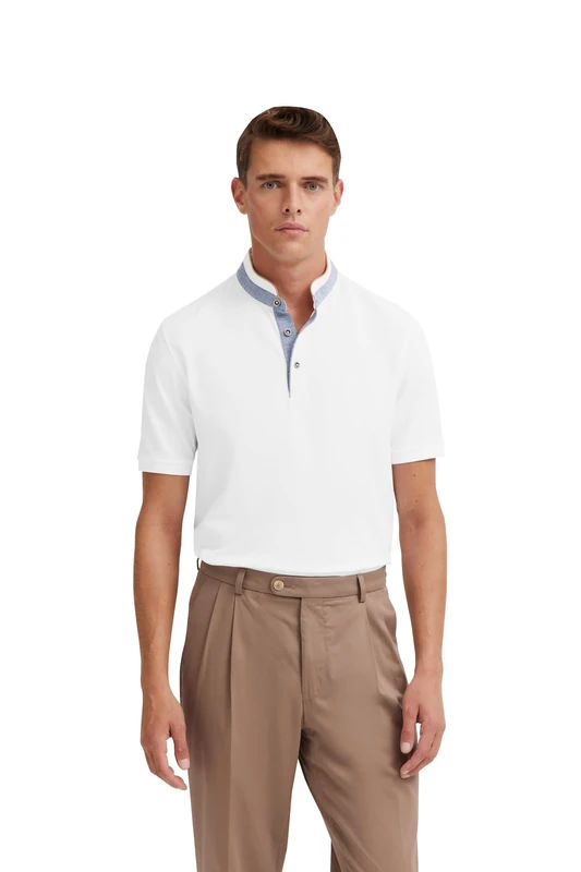 bugatti Men's 8150-75003c Polo Shirt, 10-White, S - Image 1