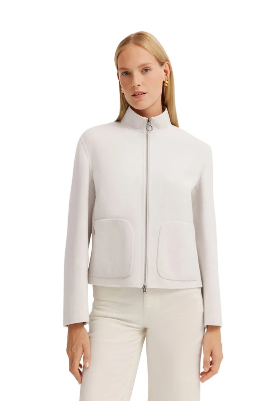 bugatti Women's 761600-71251 Jacket, 20-Ecru, 14