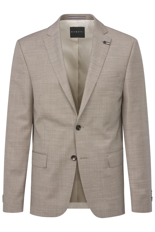 bugatti Men's 794000-99211 Business Casual Blazer, 60-Taupe, 27 Kurz