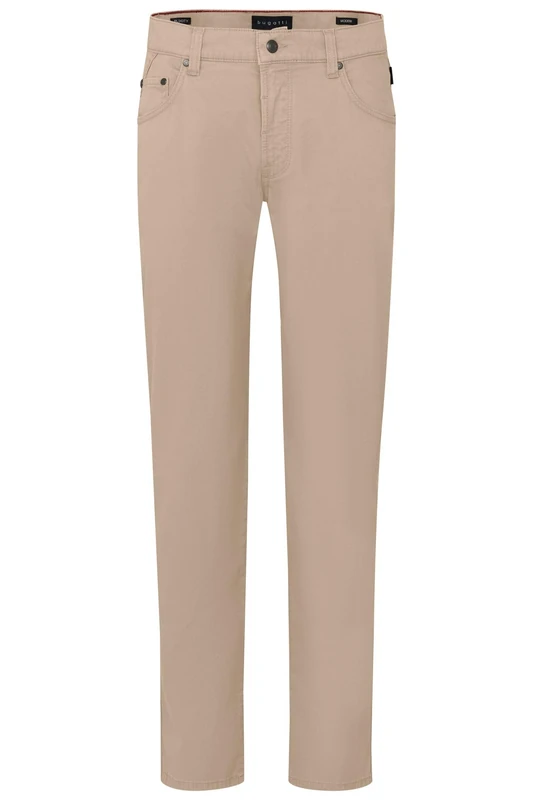 bugatti Men's 3270-76370c Trouser, 50-Beige, 33 W/30 L