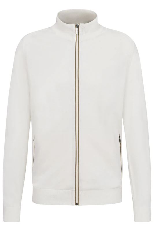 bugatti Men's 7600-75510c Cardigan Sweater, 20-Ecru, M