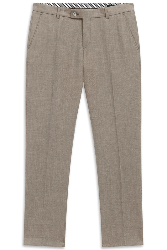 bugatti Men's 788000-99211 Suit Pants, 60-Taupe, 27 Kurz - Image 1