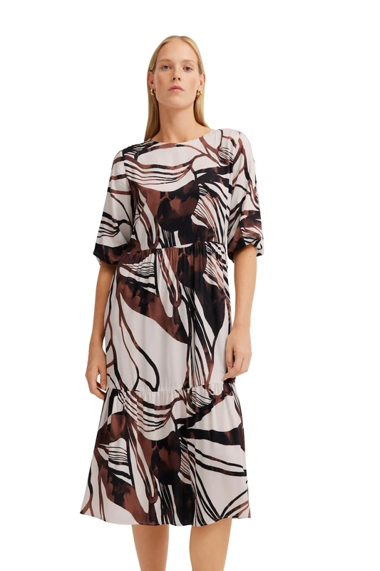 bugatti Women's W1384-6397 Dress, 680 Rust, 20