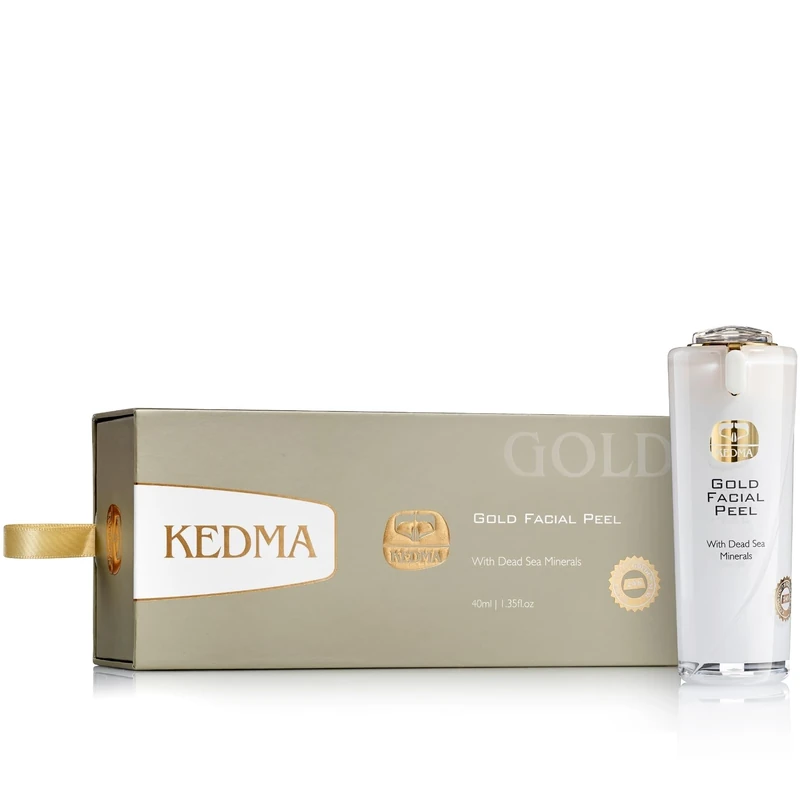 Kedma - 24K Gold Facial Peeling with Dead Sea Minerals - Exfoliating and Brightening - 40ml