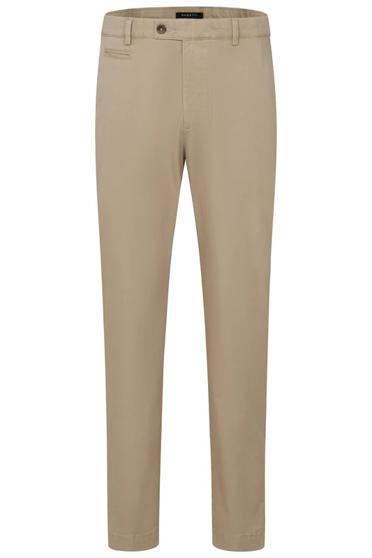 bugatti Men's 4130-76370c Trouser, 50-Beige, 33 W/34 L