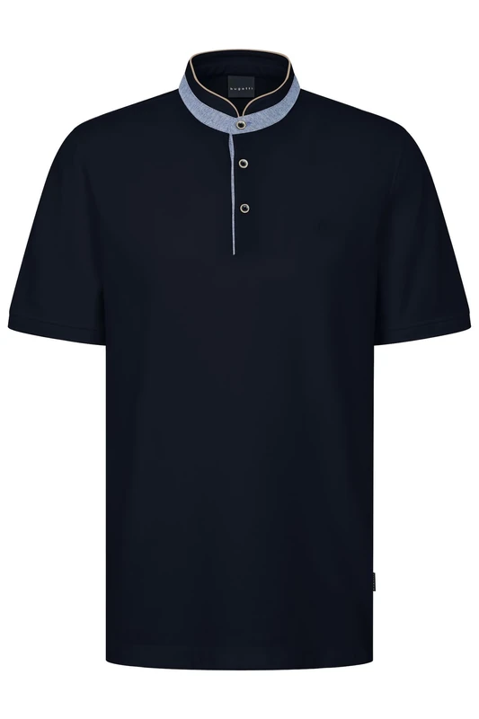 bugatti Men's Polo Short Sleeve Modern Elegant Cotton Classic Comfortable Summer Casual, 390-navy, S