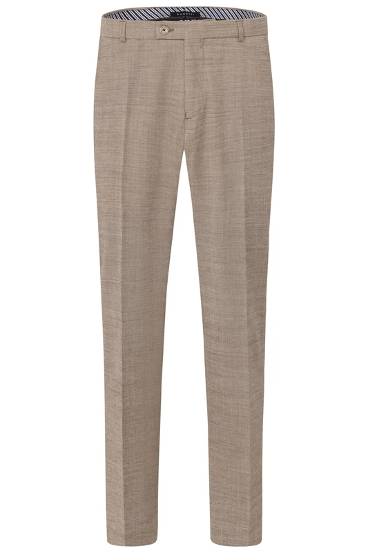 bugatti Men's 788000-99210 Suit Pants, 50-Beige, 48 Plus - Image 1