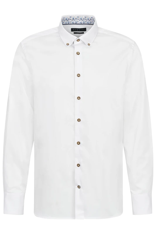 bugatti Men's 9350-78500c Button Down Shirt, 10-White, M