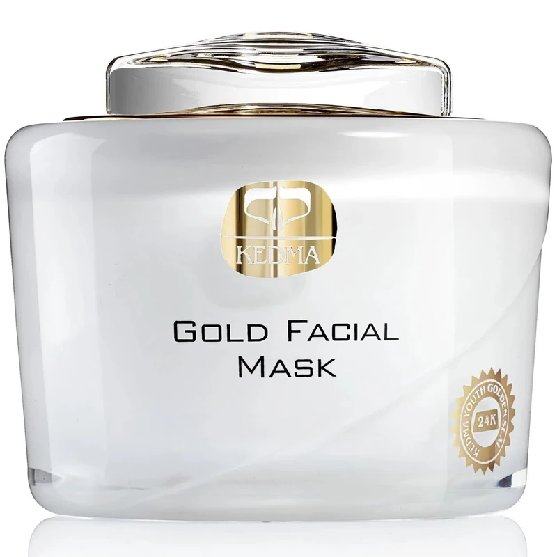 Kedma - 24K Gold Facial Mask with Dead Sea Minerals - Regenerating and Radiant - 120g