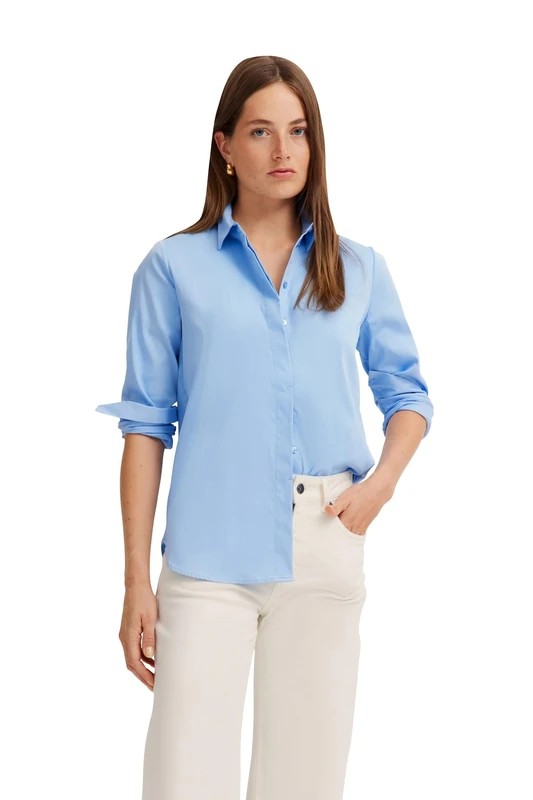 bugatti Women's W3501-2020 Blouse, 320-Light Blue, 16