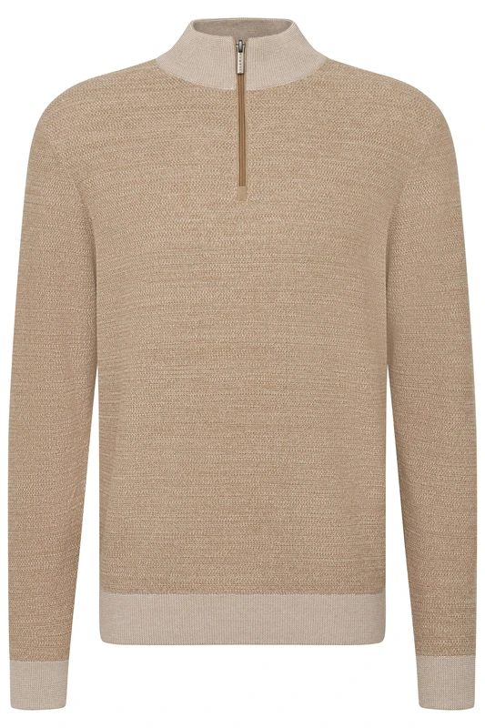 bugatti Men's 7500-75520c Pullover Sweater, 60-Taupe, XXL