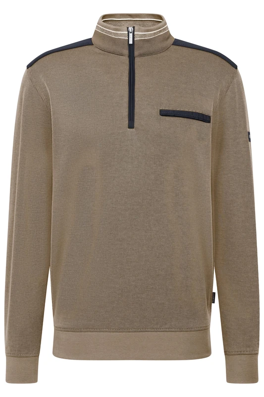 bugatti Men's 8500-75120c Pullover Sweater, 60-Taupe, XXL