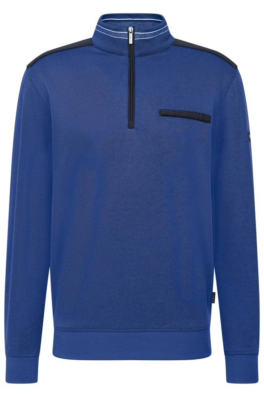 bugatti Men's 8500-75120c Pullover Sweater, 340-Blue-Grey, S