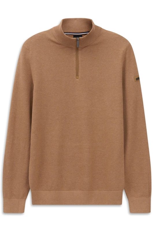 bugatti Men's 7500-95512 Pullover Sweater, 60-Taupe, XXL