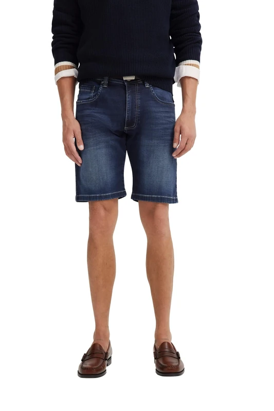bugatti Men's Denim Bermuda Shorts 3138D-76604C
