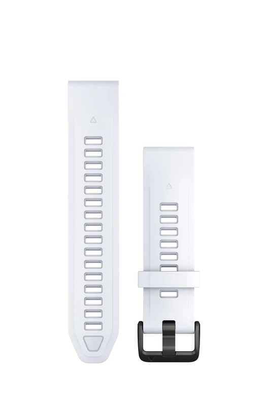 Garmin QuickFit Watch Bands (20mm), suitable for selected fēnix-, epix-, Descent-, D2-, Instinct- and Approach series smartwatches, Original accessory, Silicone, White