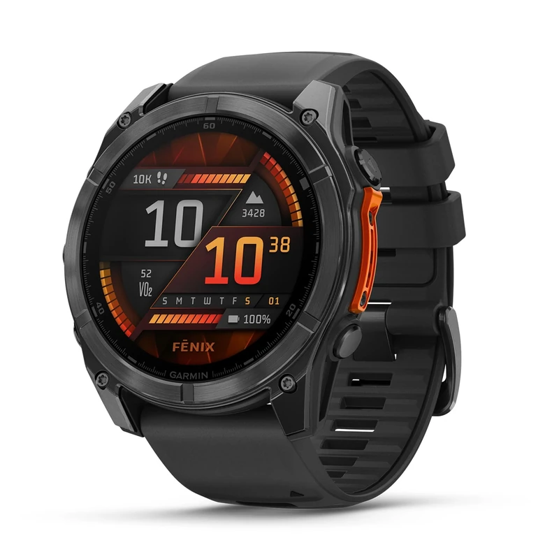 Garmin fēnix 8 GPS 51mm Premium Smartwatch, AMOLED Touchscreen, Multisport, Advanced Health & Training Features,Built-in LED flashlight,Adventure Watch with up to 16 days battery life, Slate Grey