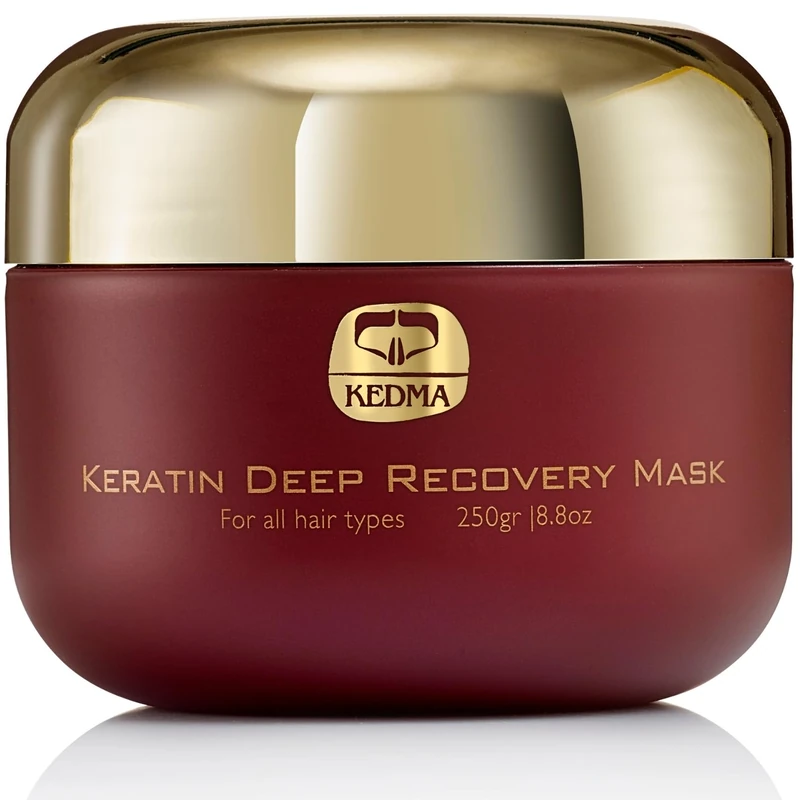 Kedma - Deep Repair Hair Mask - Nourishes and Revitalizes Dry and Damaged Hair - With Keratin and Dead Sea Minerals - Free of Sulfates and Parabens - 250g