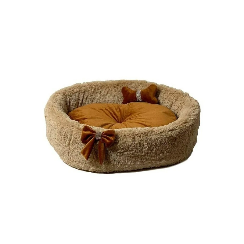 GO GIFT XL Camel Pet Bed 60 x 18 x 60 cm