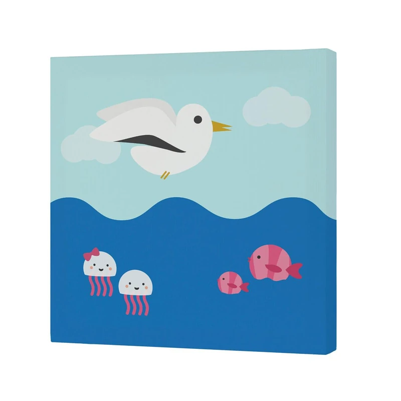 HappyFriday Happynois Yellow Submarine Canvas Multicolor 27 x 27 cm - Image 1