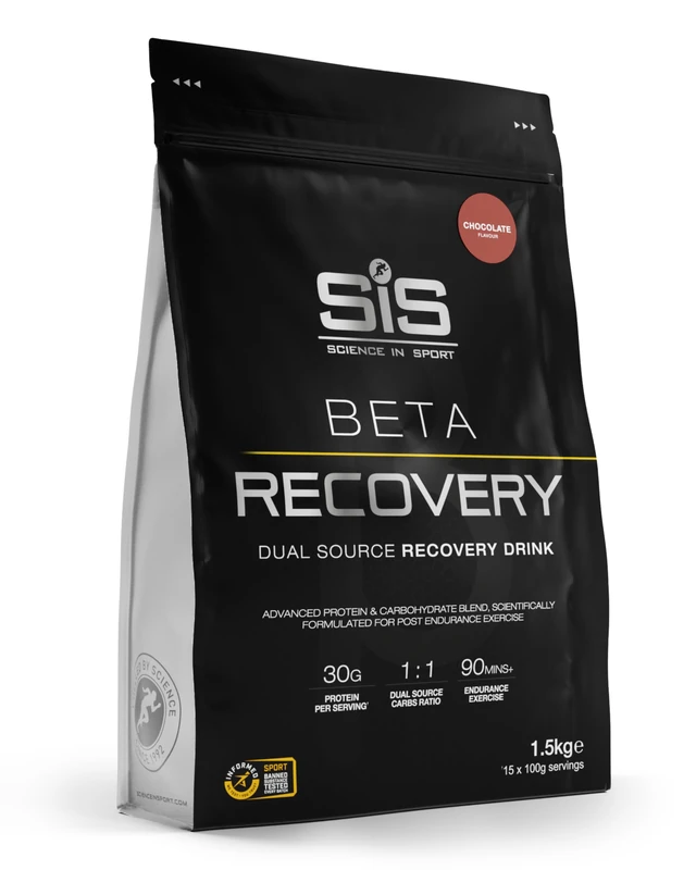 Science in Sport BETA Recovery Dual Source Recovery Drink | Chocolate Protein Powder - Advanced Carbohydrate & Whey Protein Blend for Post-Endurance Exercise | 30g Protein per Serving, 1.5kg