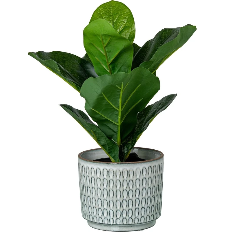 Alexandra House Living White Ceramic Planter Set 4 Pieces