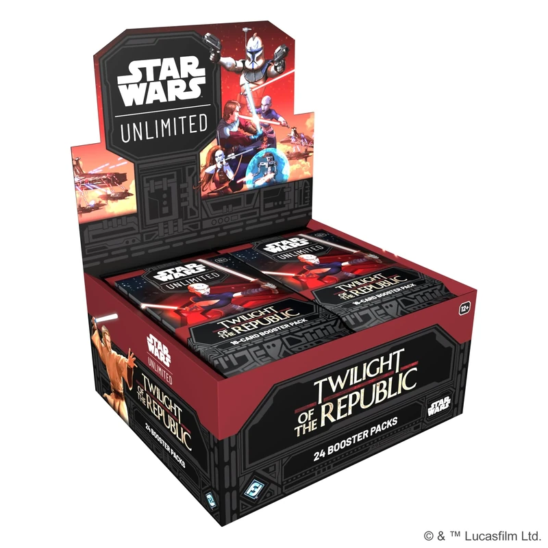 Fantasy Flight Games - Star Wars: Unlimited TCG Twilight of the Republic BOOSTER DISPLAY (Set of 24 Booster Packs) - Trading Card Game for Kids und Adults, Ages 12+, 2+ Players, 20 Min Playtime