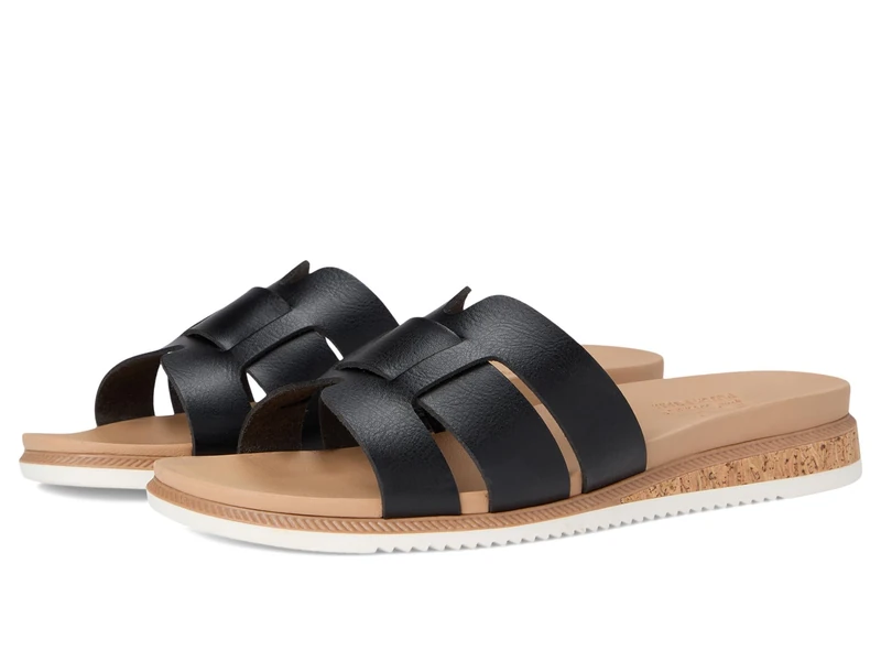 Skechers Women's Desert Kiss Low-Peak Look Sandal - Black/White