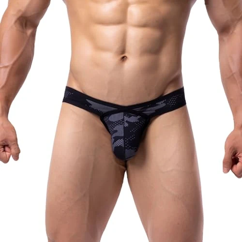 Summer Code Men's Bikini Briefs - Micro Mesh Low Rise with Pouch