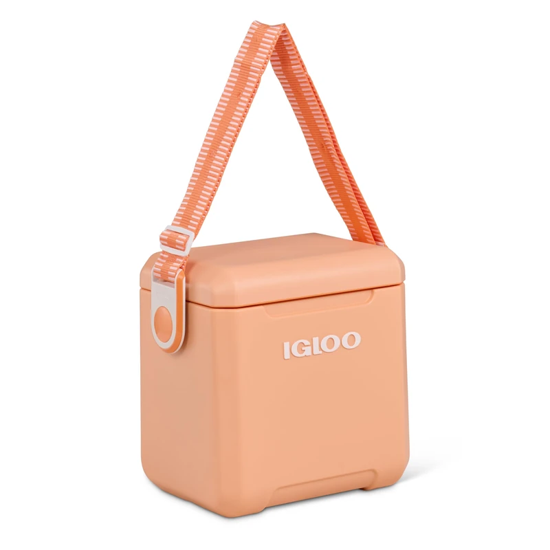 Igloo Passive Cool Box Tag Along Too 10 Litre for Shopping, Camping, Leisure and Job, Apricot