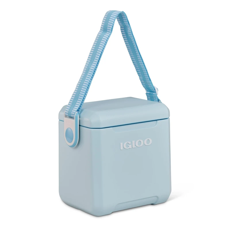 Igloo Day Along Too Passive Cool Box 10 Litre for Shopping, Camping, Leisure and Job, Light Blue