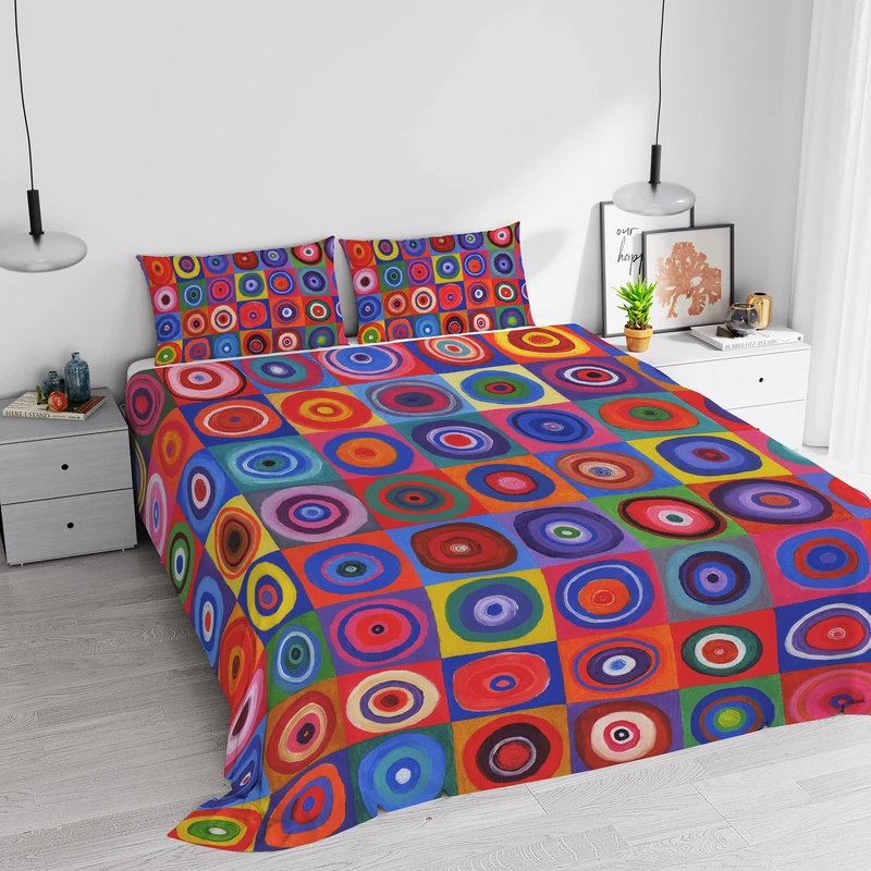 Dreams' Digital Print Bedding Set, Full Coverage, Made in Italy, Double, 64 cm