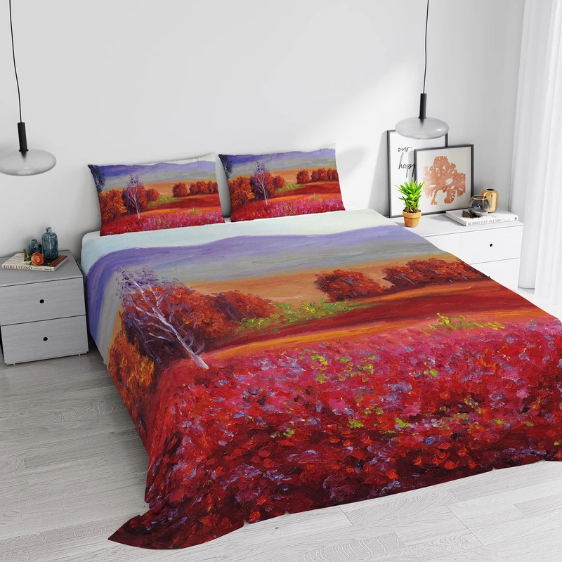 Dreams' Digital Print Bedding Set, Full Coverage, Made in Italy, Double, 21 cm