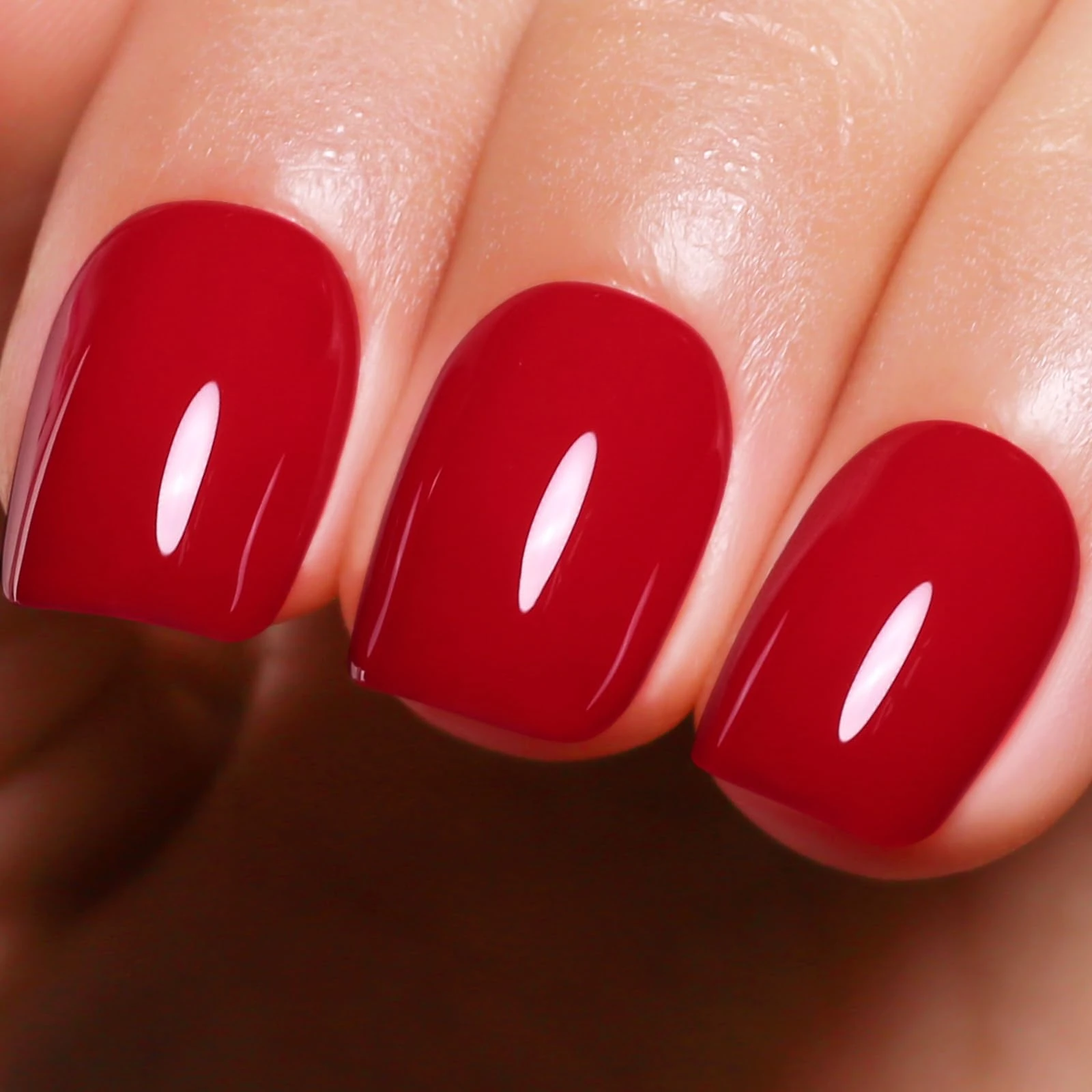 Ozzeal Gel Polish, 0.5 Fl Oz Ruby Red Gel Nail Polish Christmas Red Soak Off LED UV Gel Nail Polish Autumn Winter Art Starter Manicure Salon Nail Gel Polish