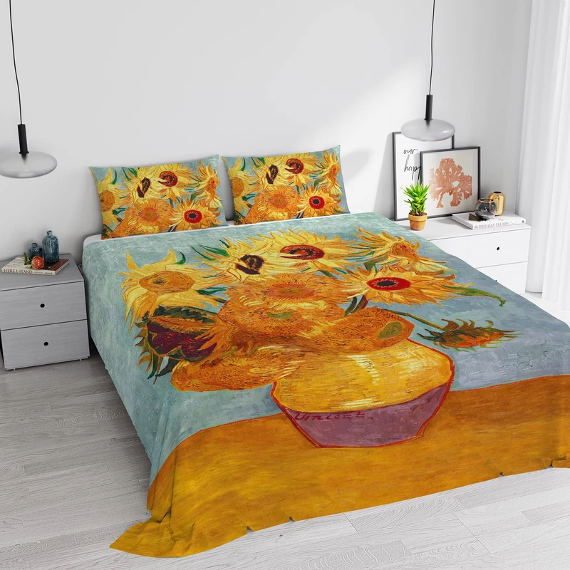 Dreams' Digital Print Bedding Set, Full Coverage, Made in Italy, Double, 49 cm