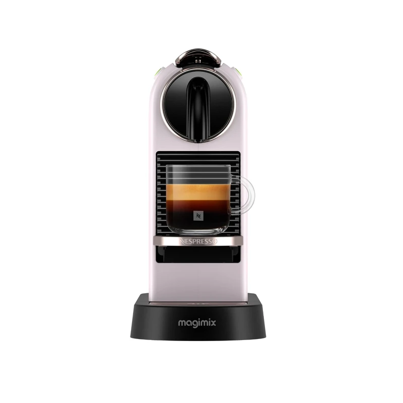 Nespresso Citiz Coffee Machine by De'Longhi for Original Coffee Pods, Italian Inspired Espresso, Quality Coffee, Starter Capsule Set Included, EN167.P, Pink