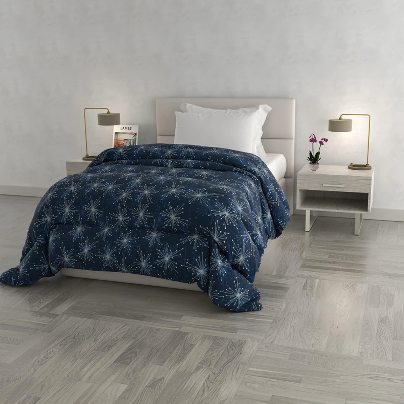 Italian Bed Linen Printed FASHION winter quilt, polyester, Fireworks, 170x260cm