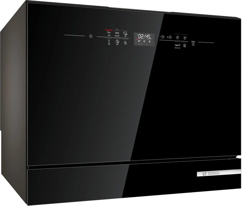 Bosch SKS6ITB00E, Series 6, Compact Dishwasher 55 cm, Freestanding, Black